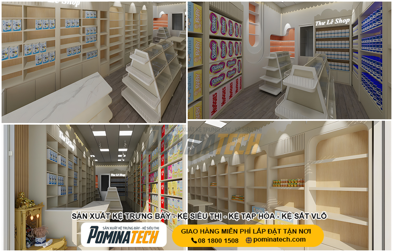 Báo Giá Kệ Tạp Hóa Mới Nhất 2026 - Lắp Đặt Nhanh, Bền Đẹp