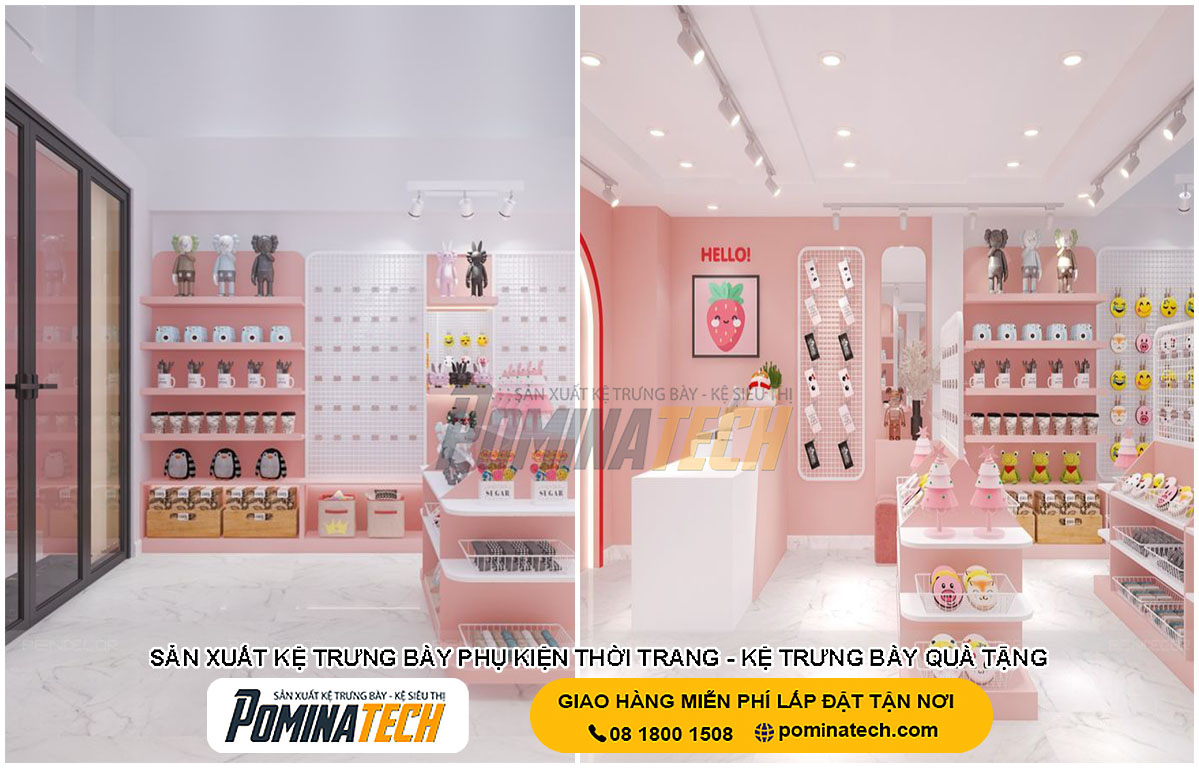 Báo Giá Thiết Kế Cửa Hàng Phụ Kiện Trọn Gói - Tiết Kiệm Chi Phí 