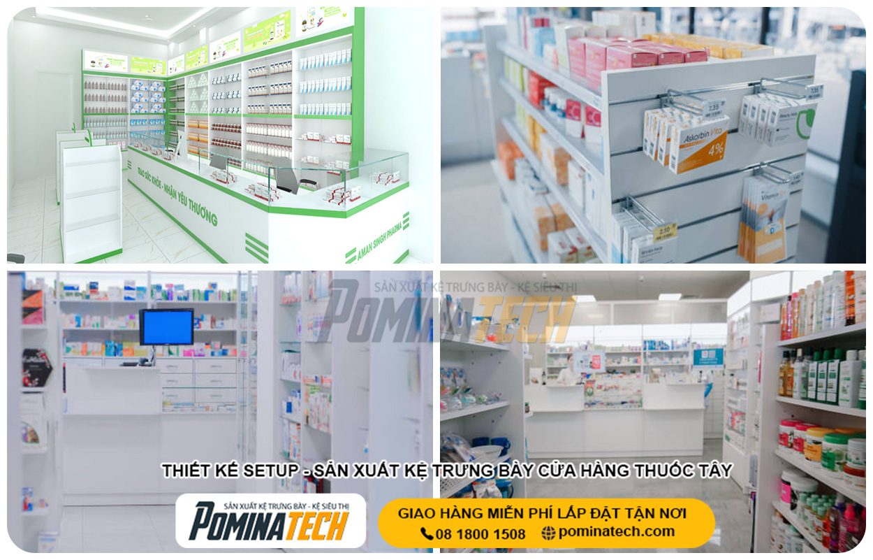 Báo Giá Thiết Kế Cửa Hàng Thuốc Tây Trọn Gói - Thi Công Nhanh, Đúng Chuẩn