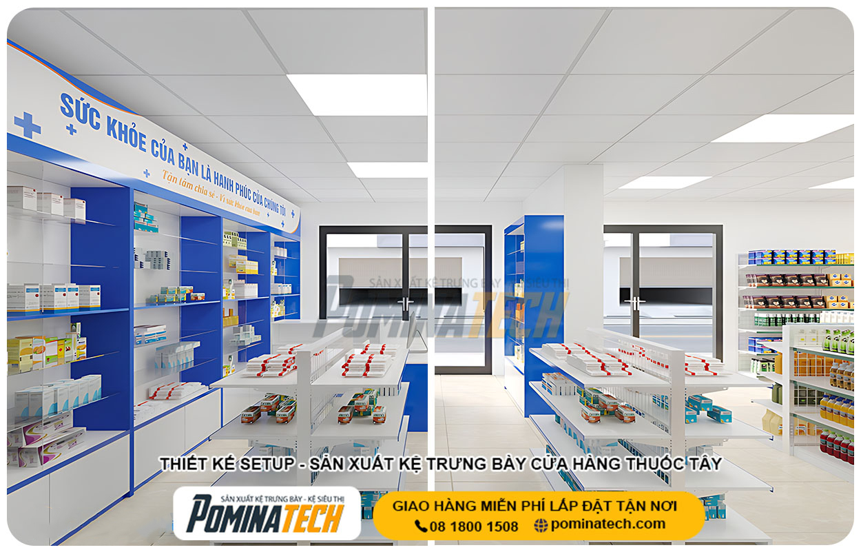 Báo Giá Thiết Kế Cửa Hàng Thuốc Tây Trọn Gói - Thi Công Nhanh, Đúng Chuẩn