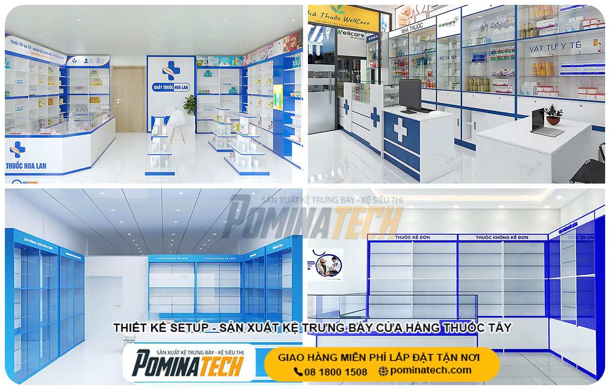 Báo Giá Thiết Kế Cửa Hàng Thuốc Tây Trọn Gói - Thi Công Nhanh, Đúng Chuẩn