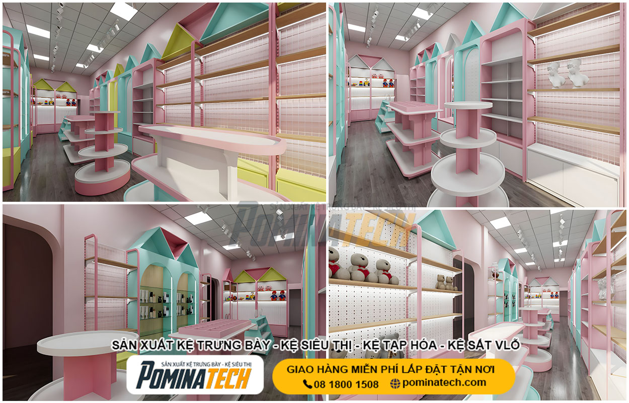 Kệ Trưng Bày Chuyên Dụng Cho Cửa Hàng Nên Chọn Loại Nào