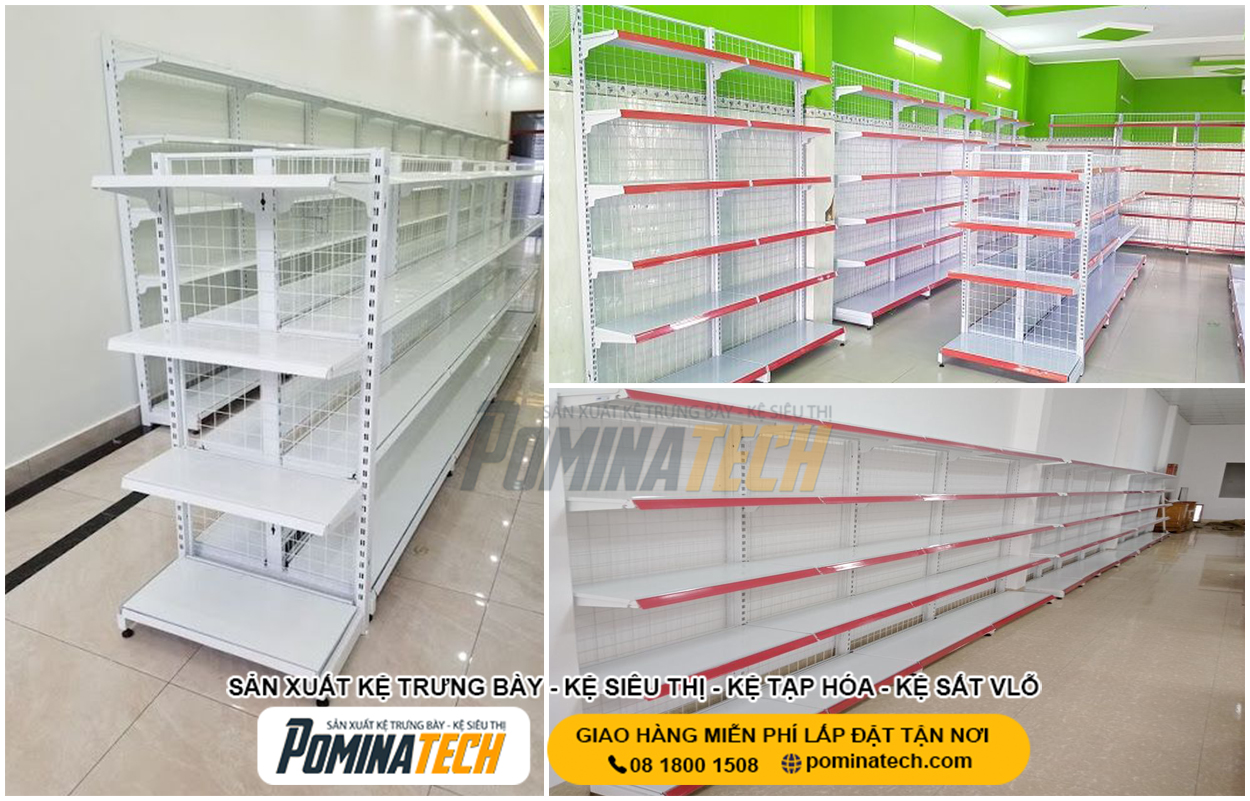 Kệ Trưng Bày bằng sắt – Bền bỉ và linh hoạt