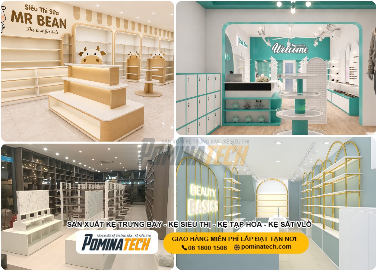 Kệ Trưng Bày Đẹp, Giá Tốt Cho Mọi Không Gian Cửa Hàng