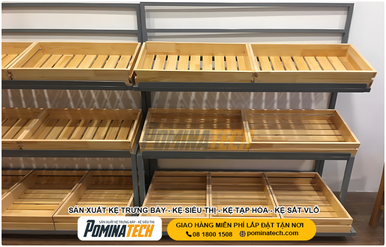 Kệ Trưng Bày Rau Củ Quả - Tạo Không Gian Mua Sắm Chuyên Nghiệp