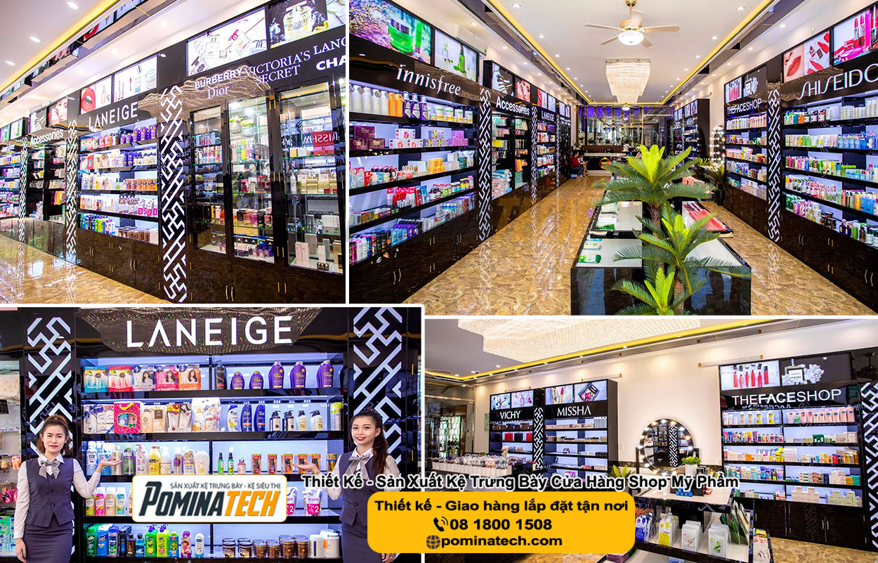 Kệ trưng bày mỹ phẩm tại An Giang - Kệ Shop mỹ phẩm