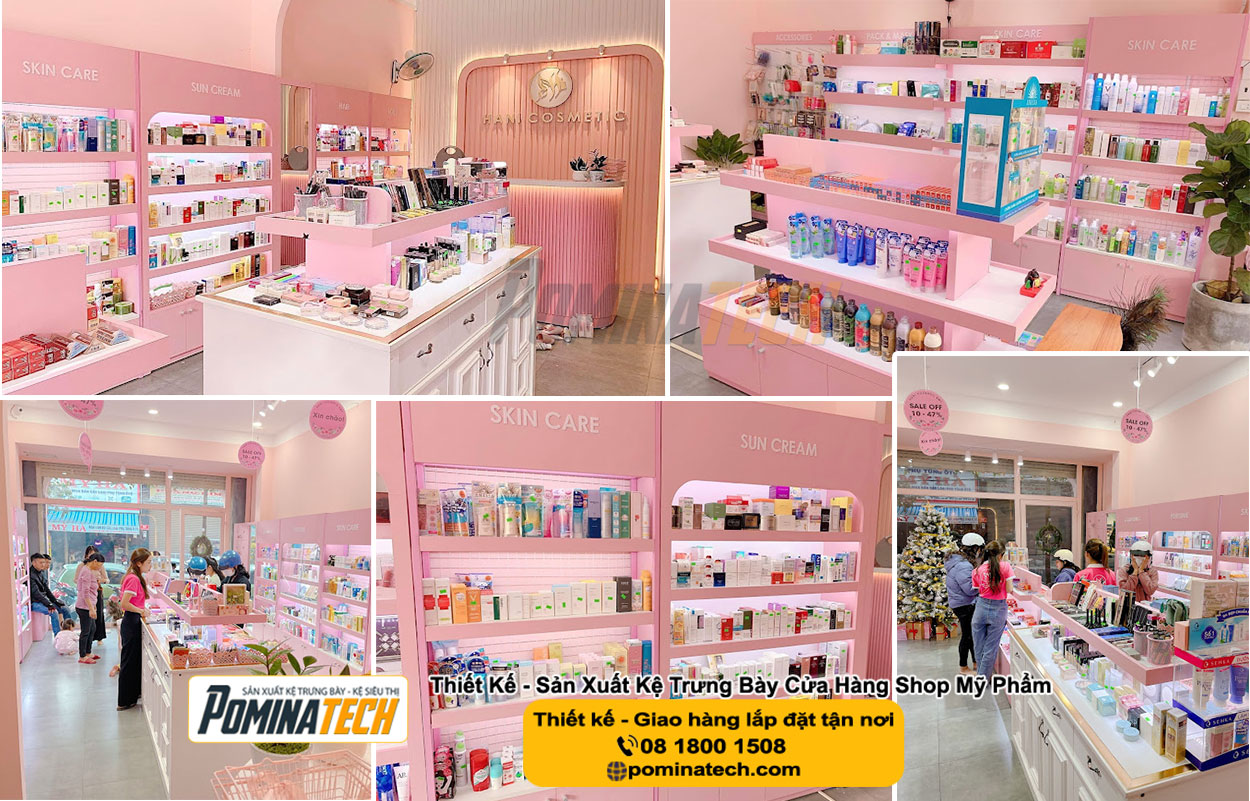 Kệ trưng bày mỹ phẩm tại An Giang - Kệ Shop mỹ phẩm