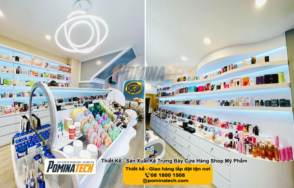 Kệ trưng bày mỹ phẩm tại An Giang - Kệ Shop mỹ phẩm