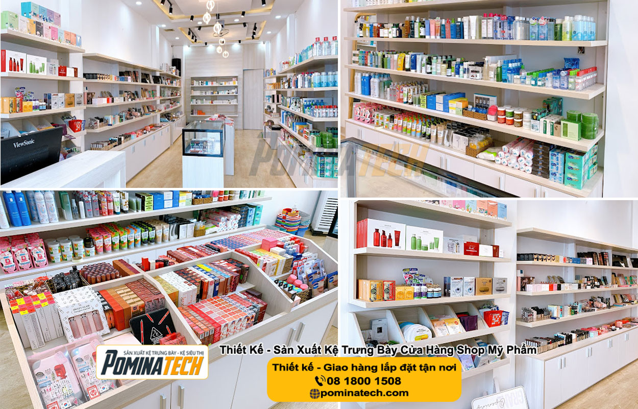 Kệ trưng bày mỹ phẩm tại An Giang - Kệ Shop mỹ phẩm