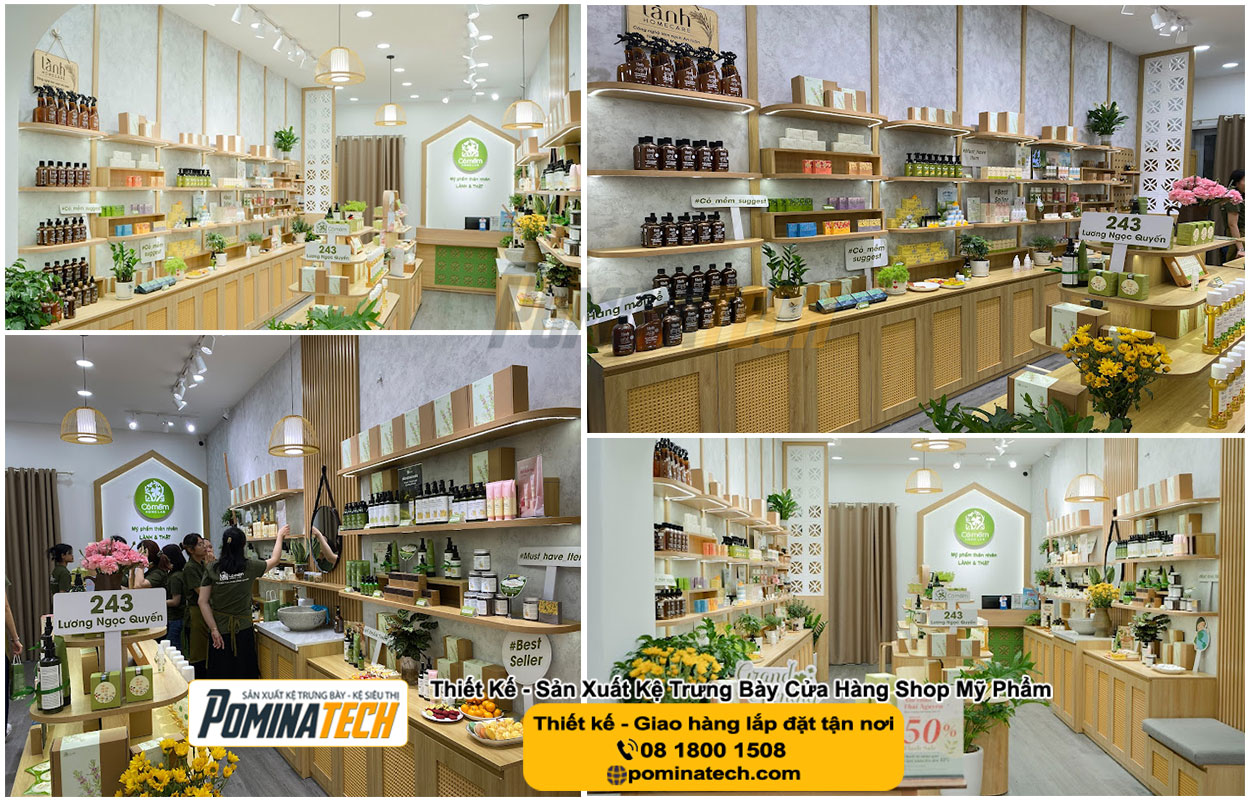Kệ trưng bày mỹ phẩm tại Đắk Nông - Kệ shop mỹ phẩm