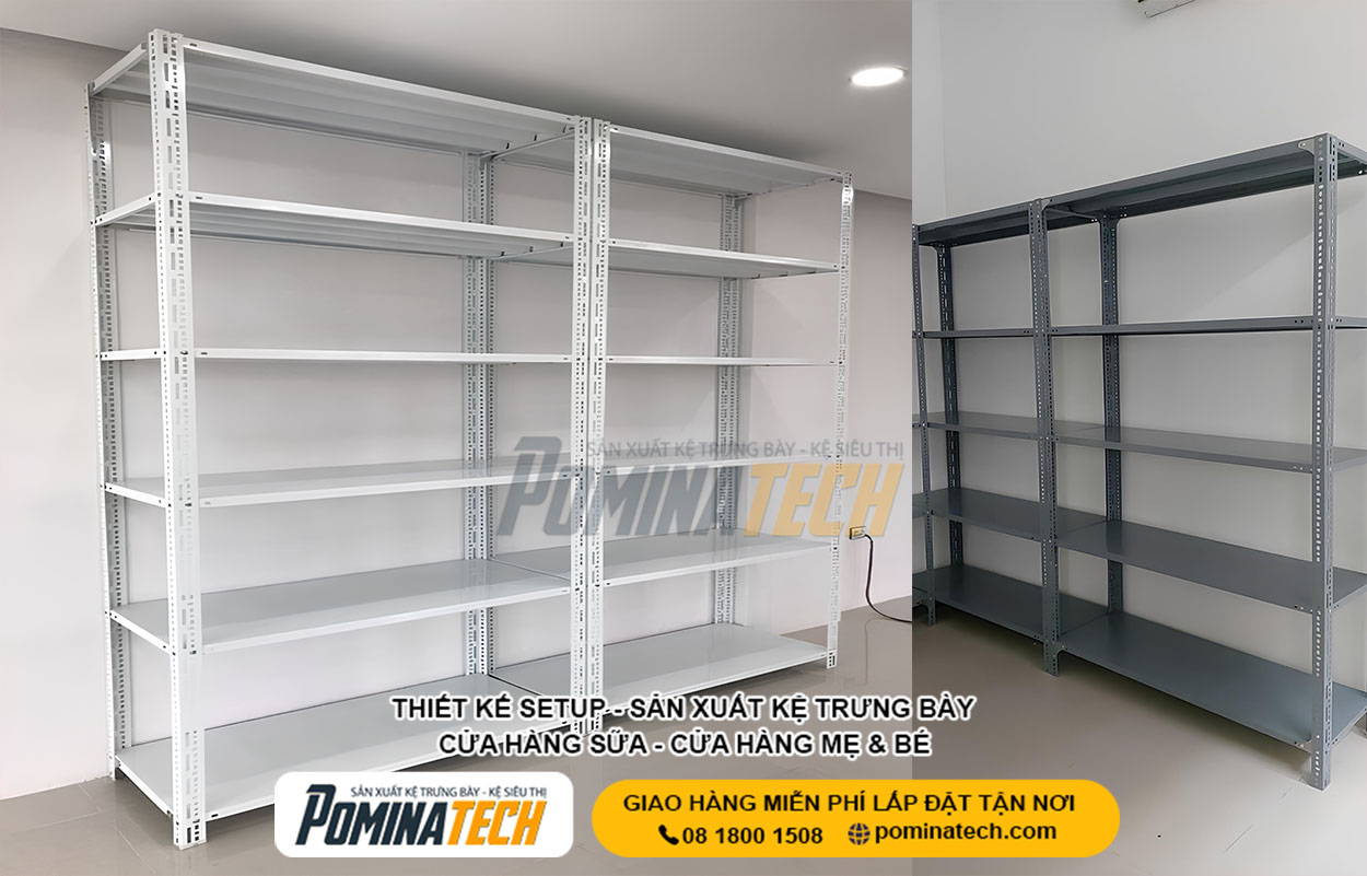 Kệ trưng bày sữa tại Bình Phước