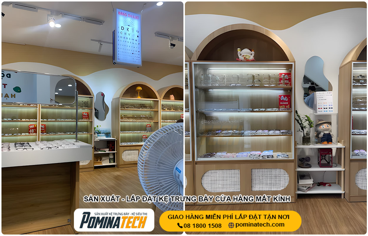 Thiết Kế Cửa Hàng Mắt Kính Nhỏ - Giải Pháp Tối Ưu Diện Tích & Chi Phí