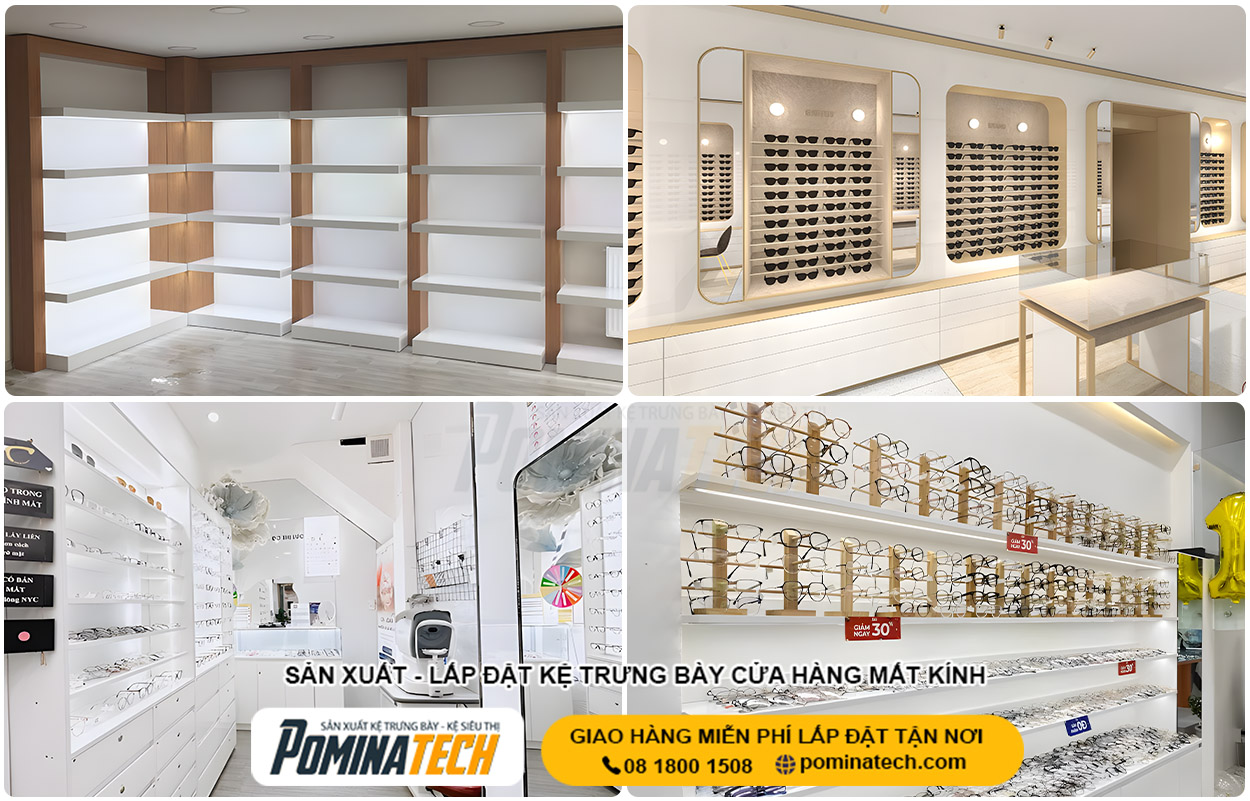 Thiết Kế Cửa Hàng Mắt Kính Nhỏ - Giải Pháp Tối Ưu Diện Tích & Chi Phí