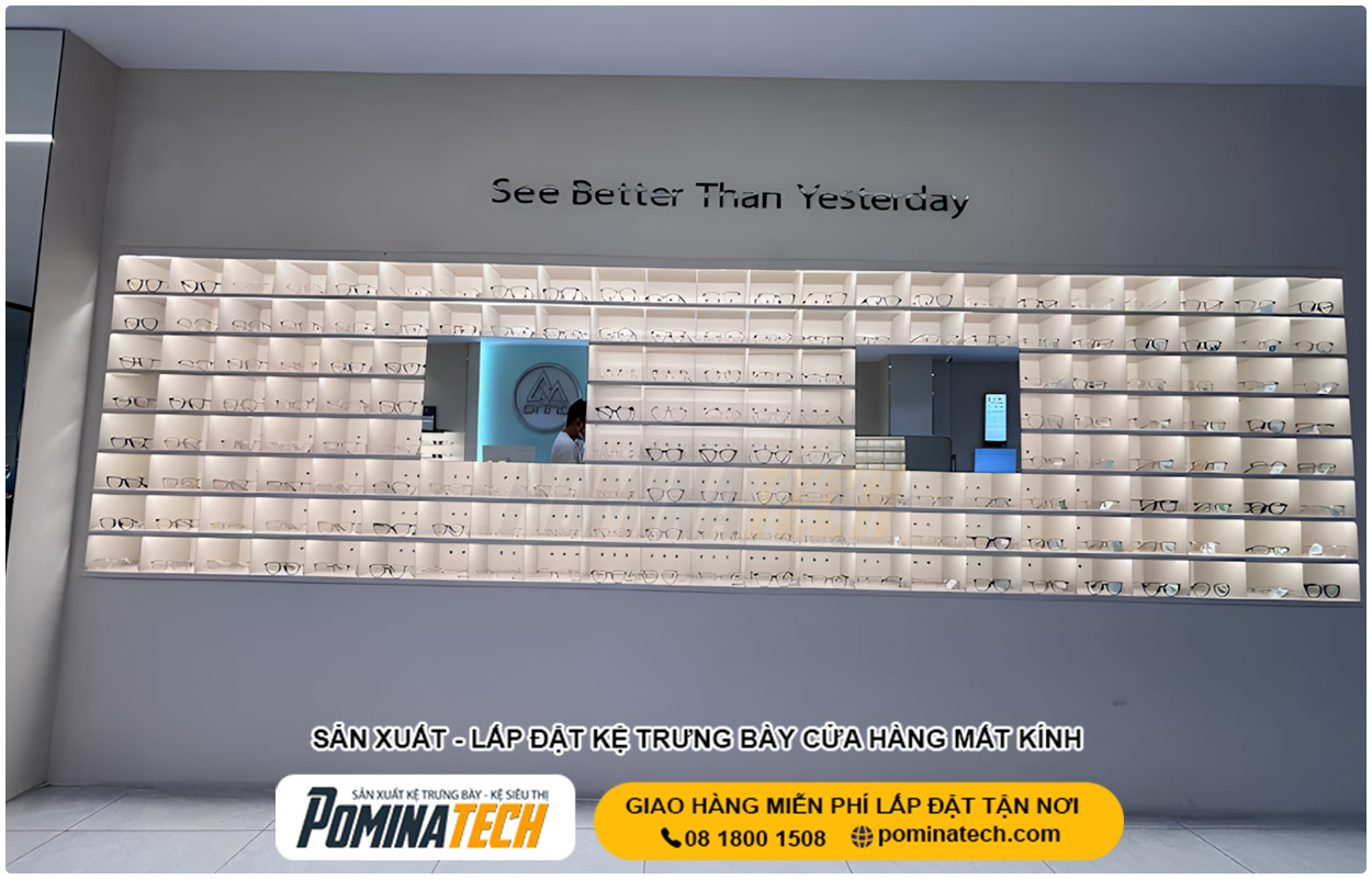 Thiết Kế Cửa Hàng Mắt Kính Nhỏ - Giải Pháp Tối Ưu Diện Tích & Chi Phí