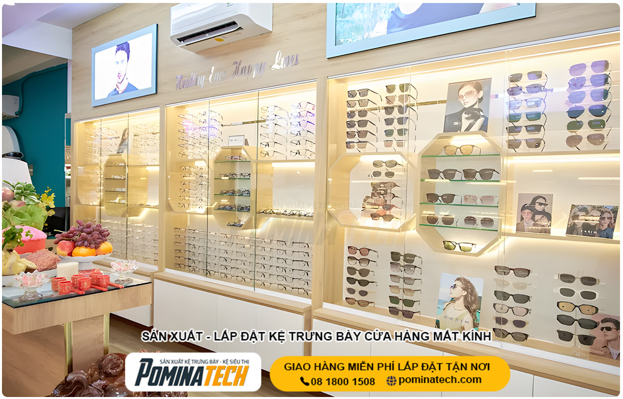 Thiết Kế Cửa Hàng Mắt Kính Nhỏ - Giải Pháp Tối Ưu Diện Tích & Chi Phí