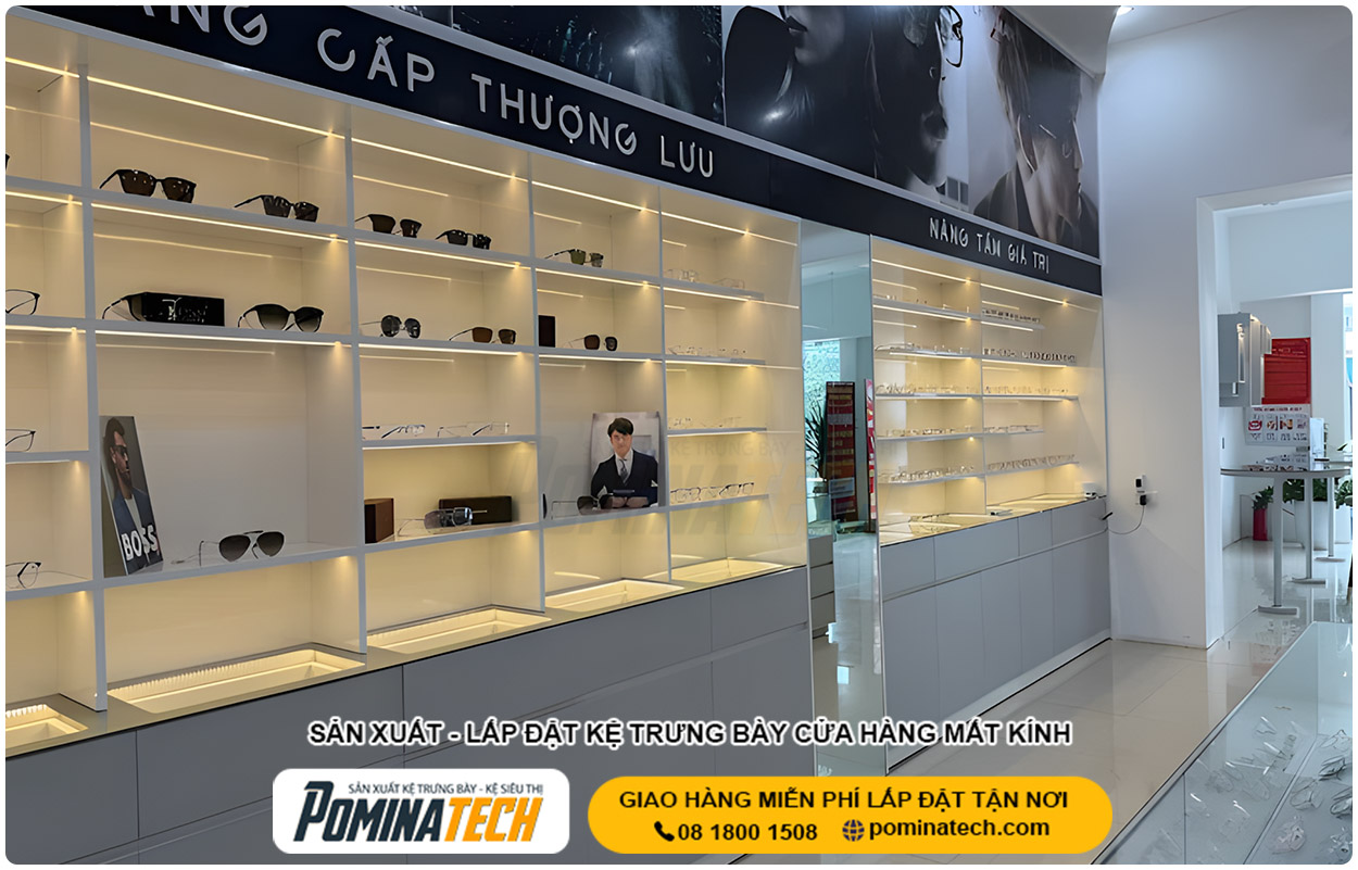 Thiết Kế Cửa Hàng Mắt Kính Nhỏ - Giải Pháp Tối Ưu Diện Tích & Chi Phí