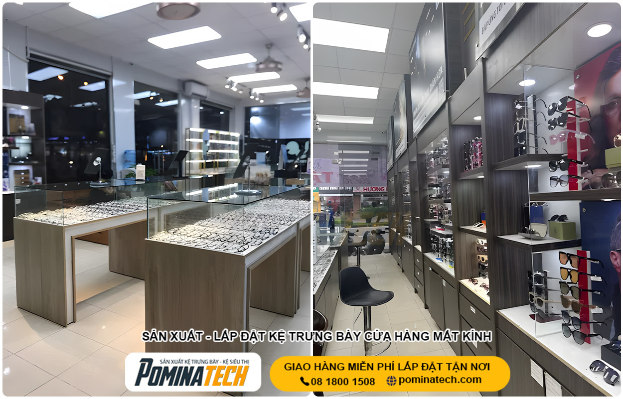Thiết Kế Cửa Hàng Mắt Kính Nhỏ - Giải Pháp Tối Ưu Diện Tích & Chi Phí
