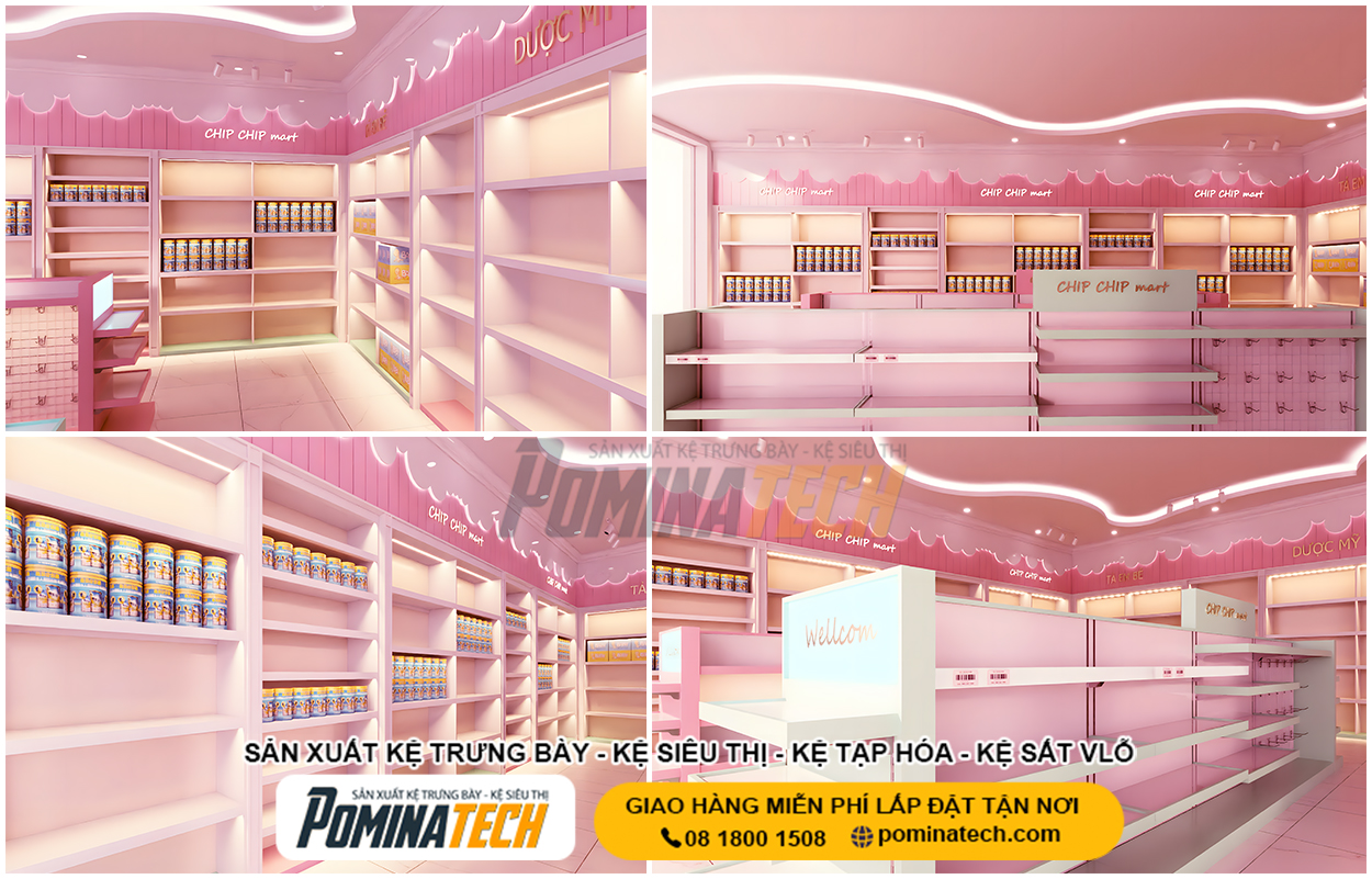 Thiết Kế Cửa Hàng Sữa Đẹp – Tối Ưu Không Gian Và Tăng Doanh Thu