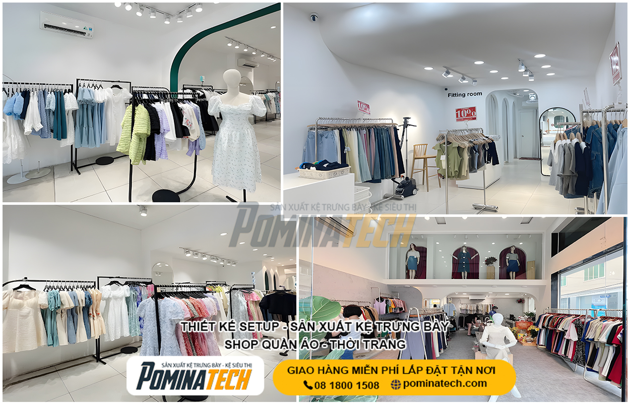 Thiết Kế Cửa Hàng Thời Trang Hiện Đại - Tối Ưu Không Gian Trưng Bày