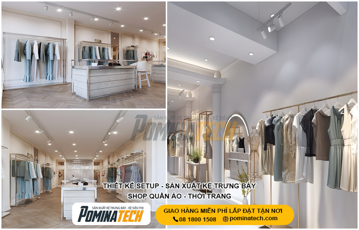 Thiết Kế Cửa Hàng Thời Trang Hiện Đại - Tối Ưu Không Gian Trưng Bày