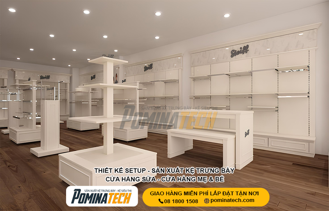 Thiết Kế Shop Cửa Hàng Mẹ và Bé Tại Tây Ninh