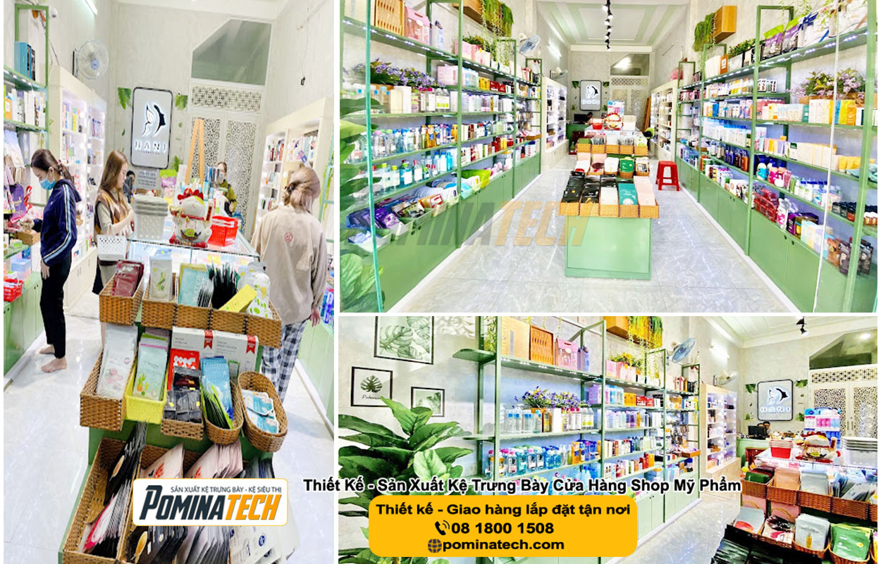 Thiết kế Decor shop mỹ phẩm tại Bến Tre