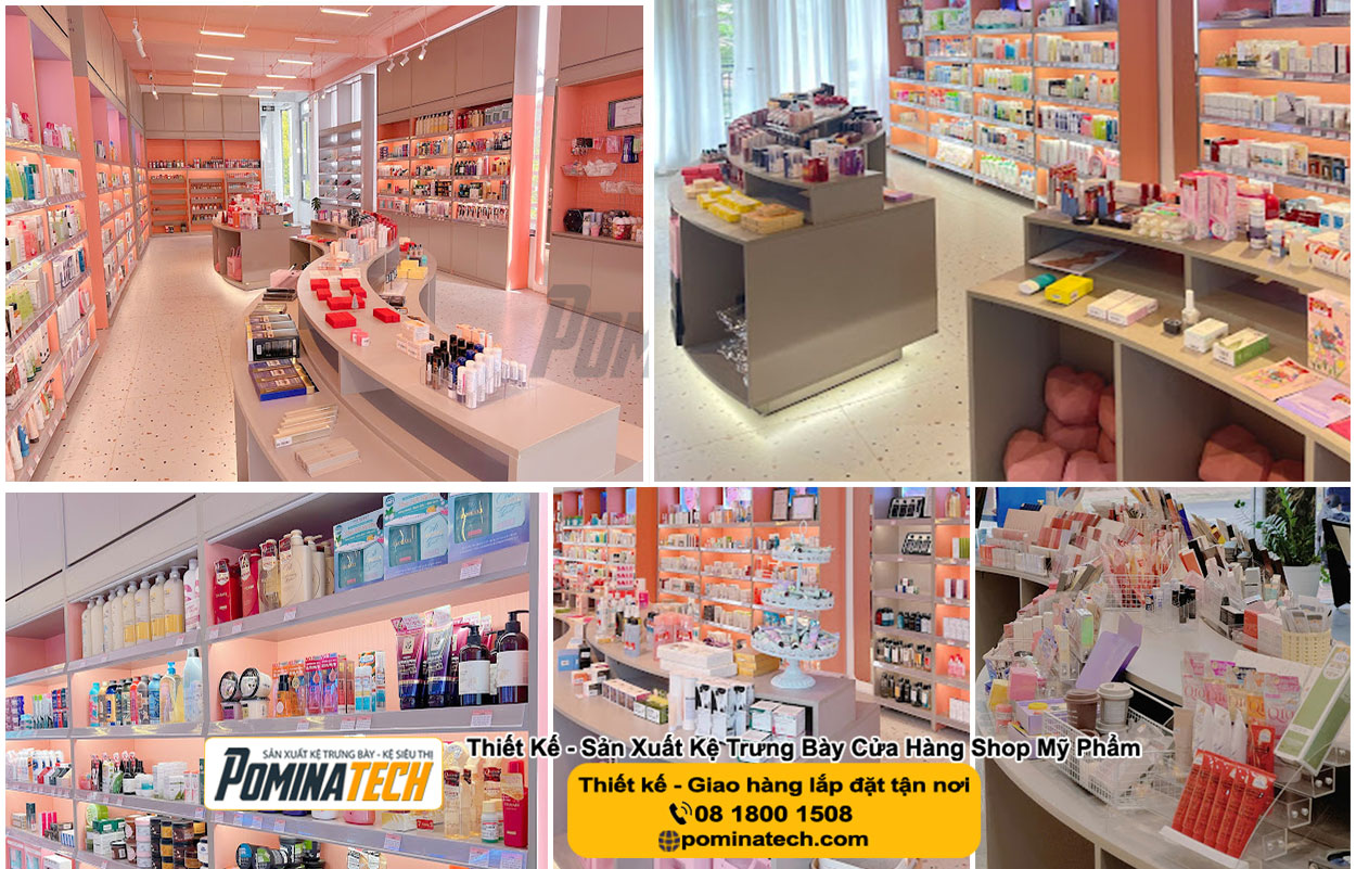 Thiết kế Decor shop mỹ phẩm tại Đắk Nông