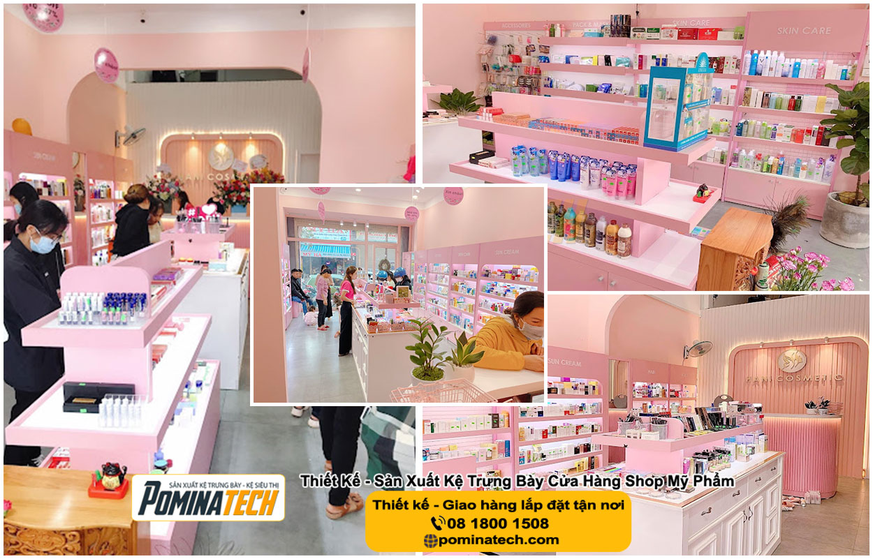 Thiết kế Decor shop mỹ phẩm tại Đắk Nông
