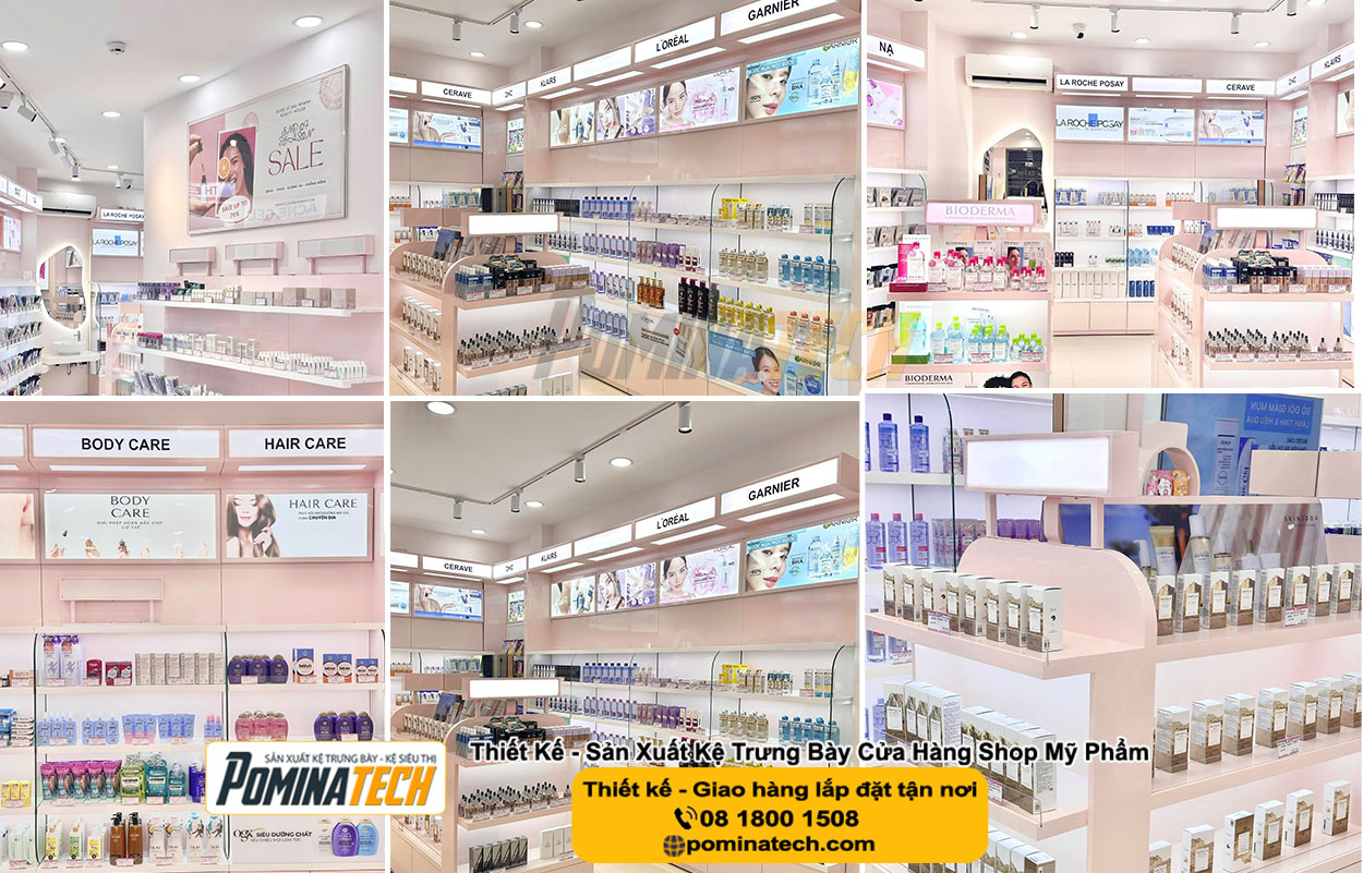 Thiết kế Decor shop mỹ phẩm tại Đắk Nông