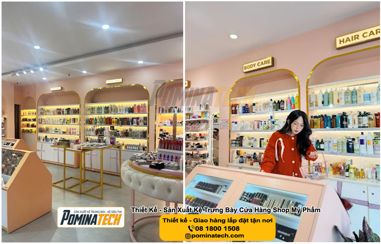 Thiết kế Decor shop mỹ phẩm tại Đắk Nông