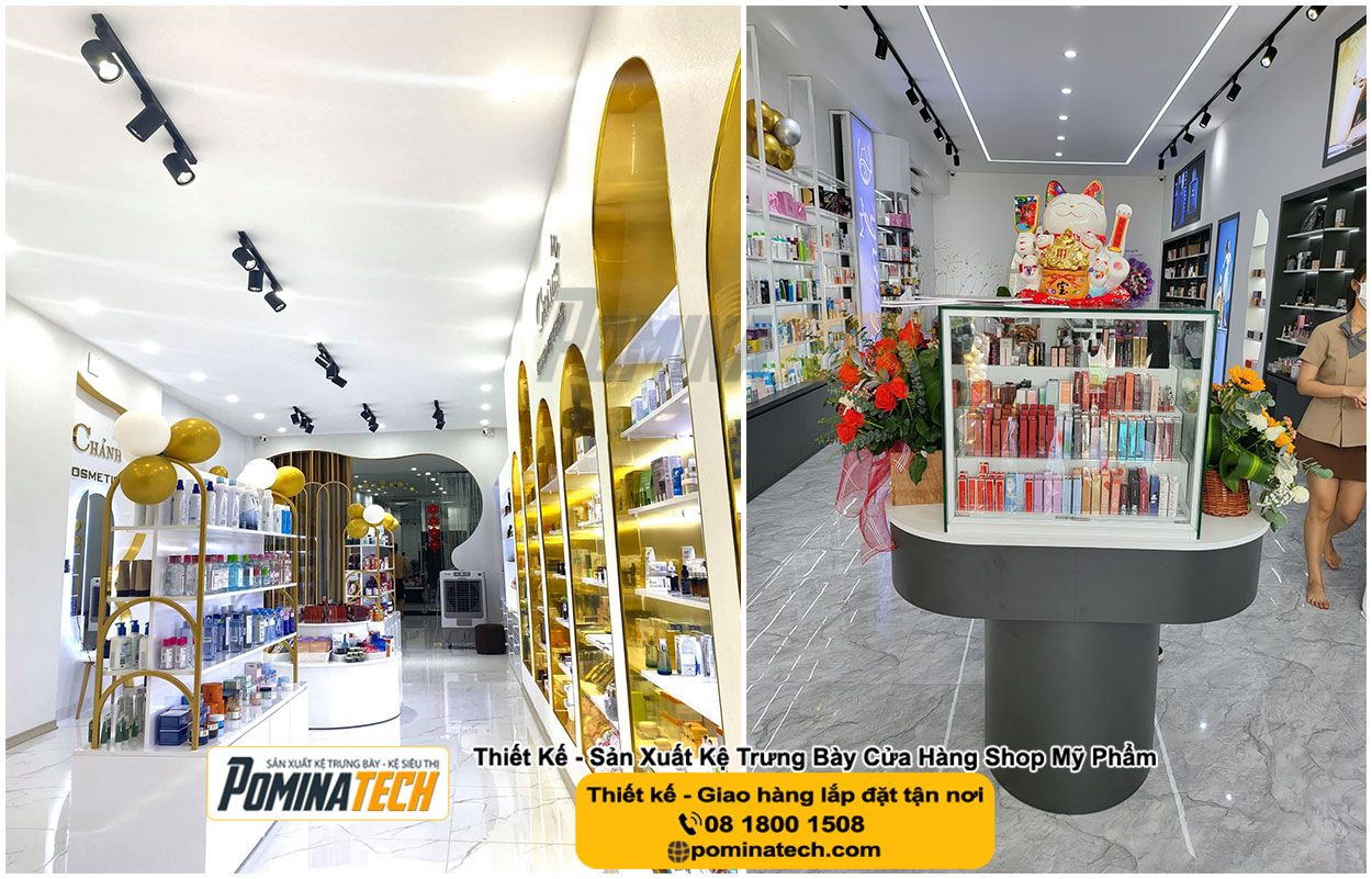 Thiết kế Decor shop mỹ phẩm tại Đắk Nông