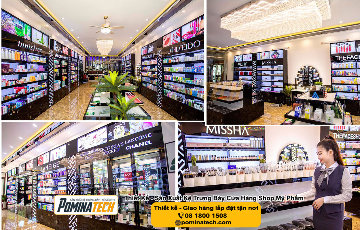 Thiết kế Decor shop mỹ phẩm tại Đắk Nông