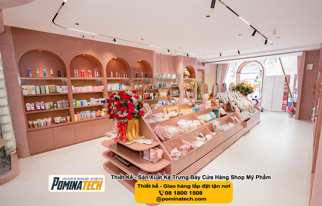 Thiết kế Decor shop mỹ phẩm tại Hội An