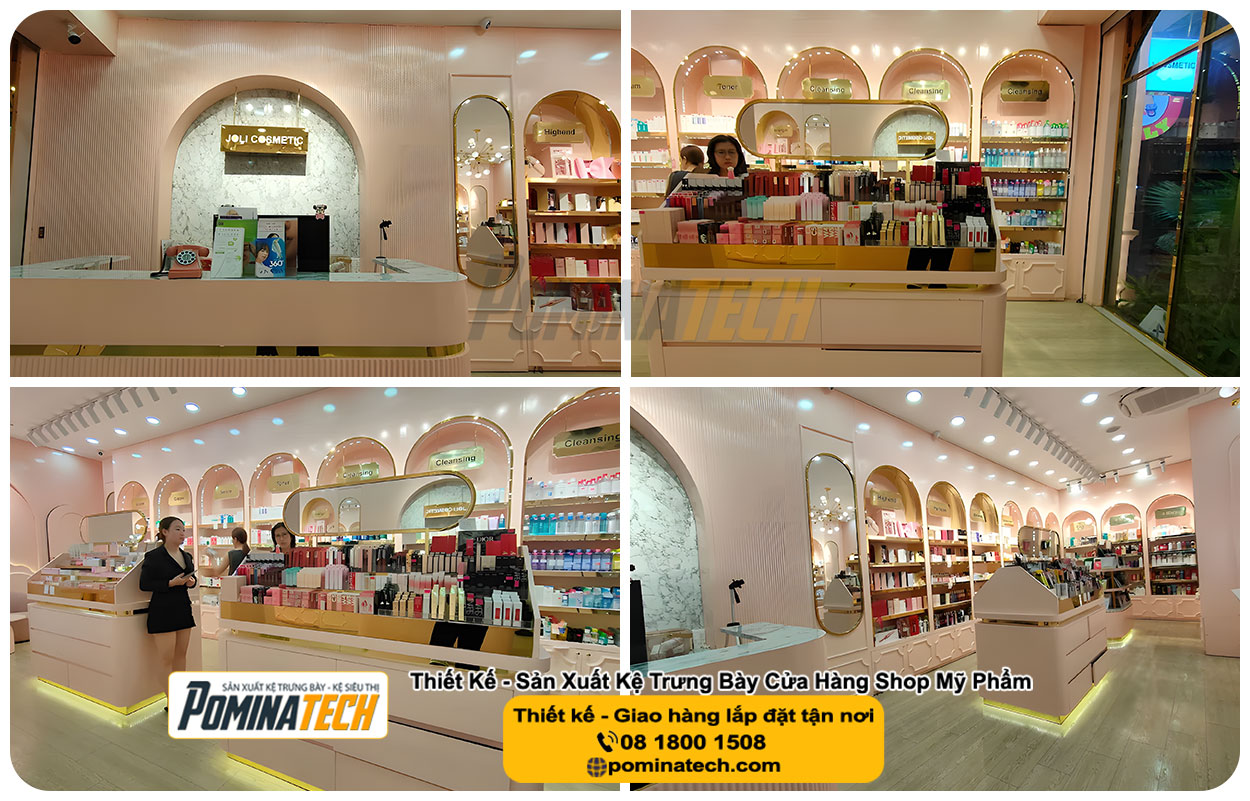 Thiết kế Decor shop mỹ phẩm tại P.Chợ Quán Tp.HCM
