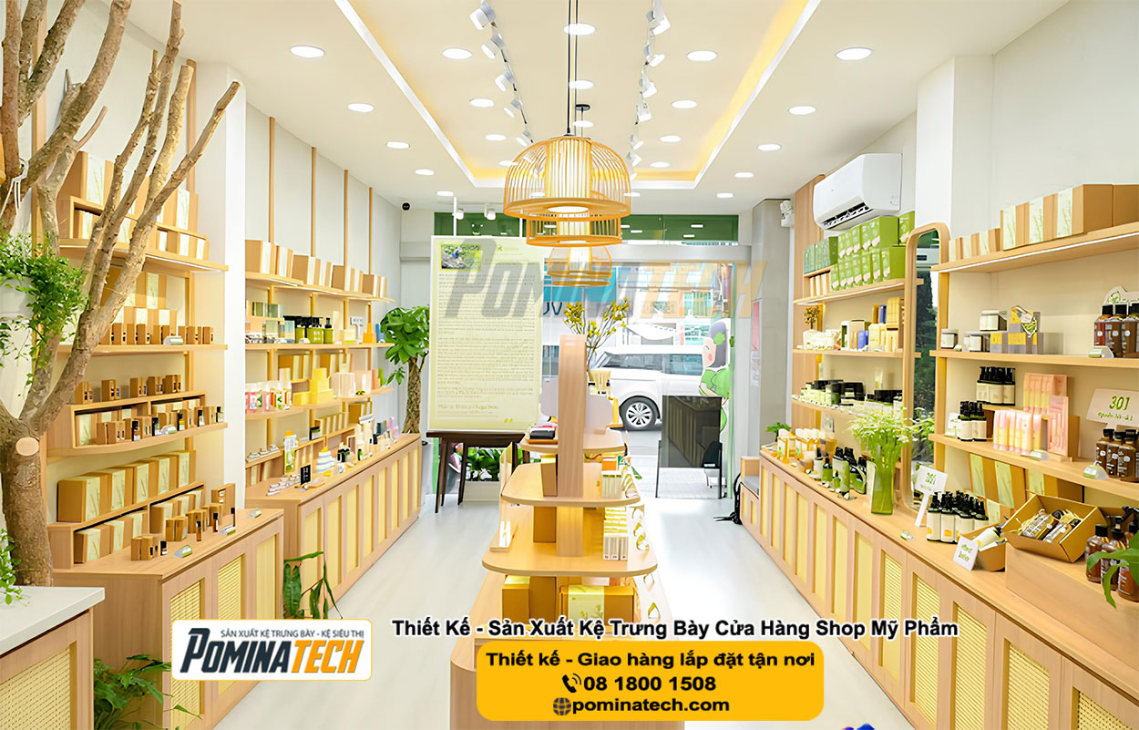 Thiết kế Decor shop mỹ phẩm tại Quận 1