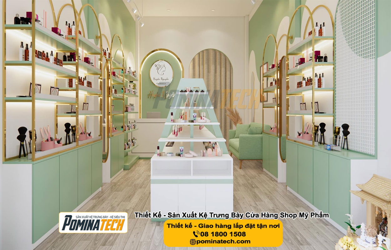 Thiết kế Decor shop mỹ phẩm tại Quận 1