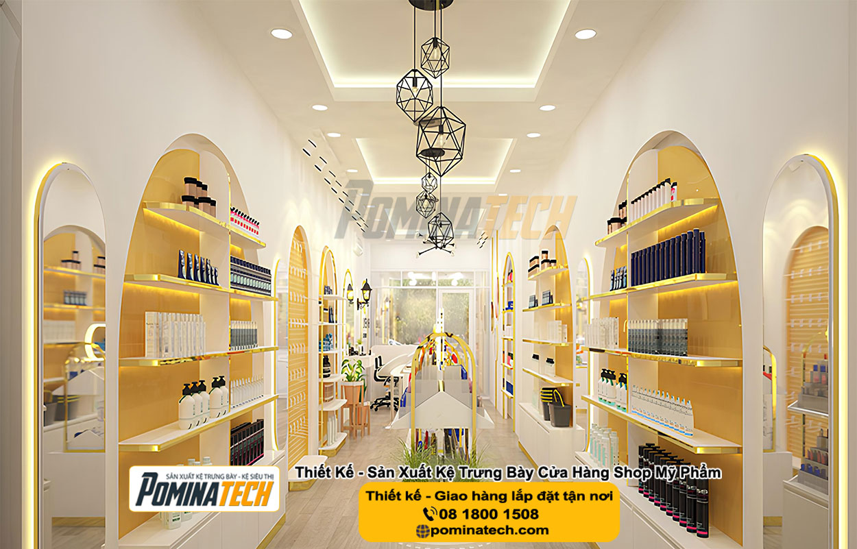 Thiết kế Decor shop mỹ phẩm tại Quận 1