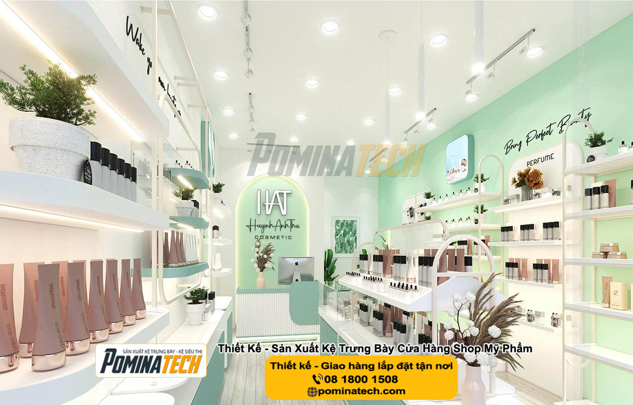 Thiết kế Decor shop mỹ phẩm tại Quận 5