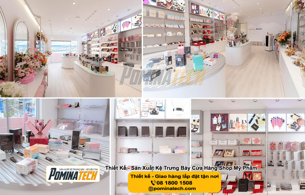 Thiết kế Decor shop mỹ phẩm tại Vĩnh Long
