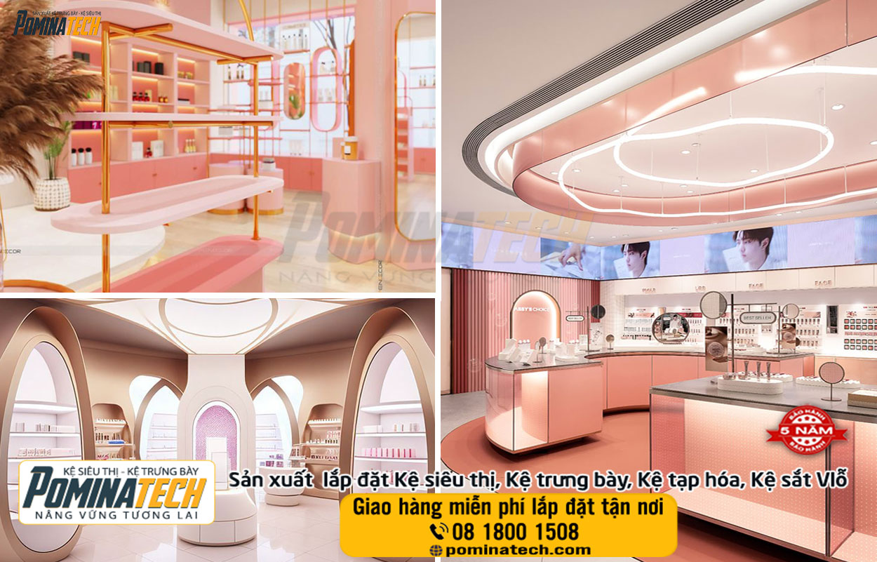 Thiết kế Setup Decor mở cửa hàng mỹ phẩm tại Bà Rịa-Vũng Tàu