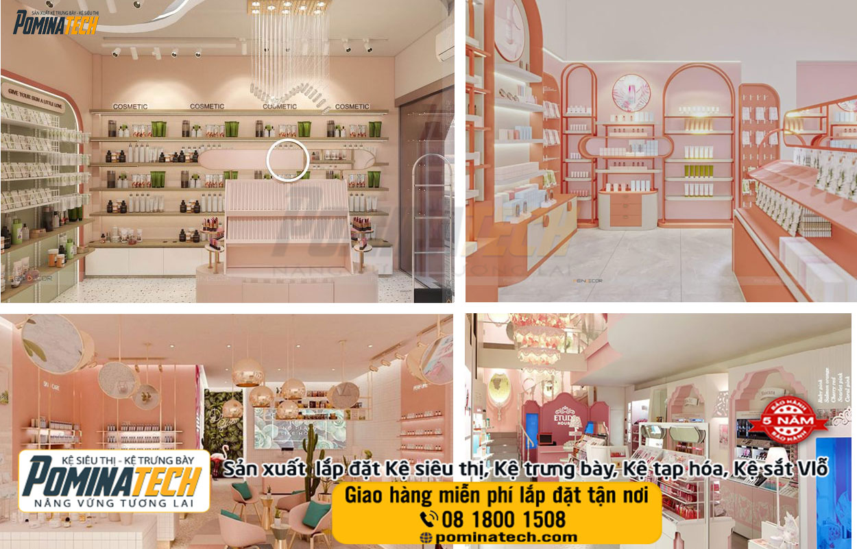 Thiết kế Setup Decor mở cửa hàng mỹ phẩm tại Cần Thơ