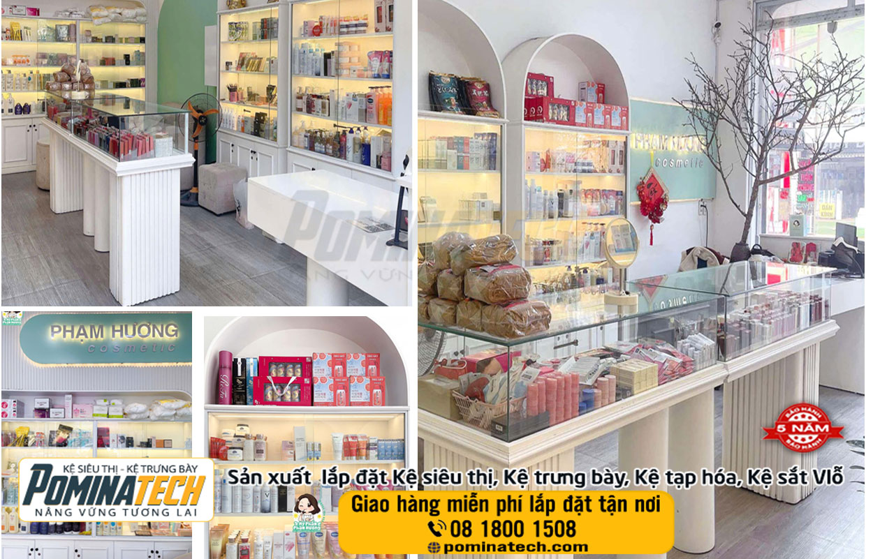 Thiết kế Setup Decor mở cửa hàng mỹ phẩm tại Đắk Lắk