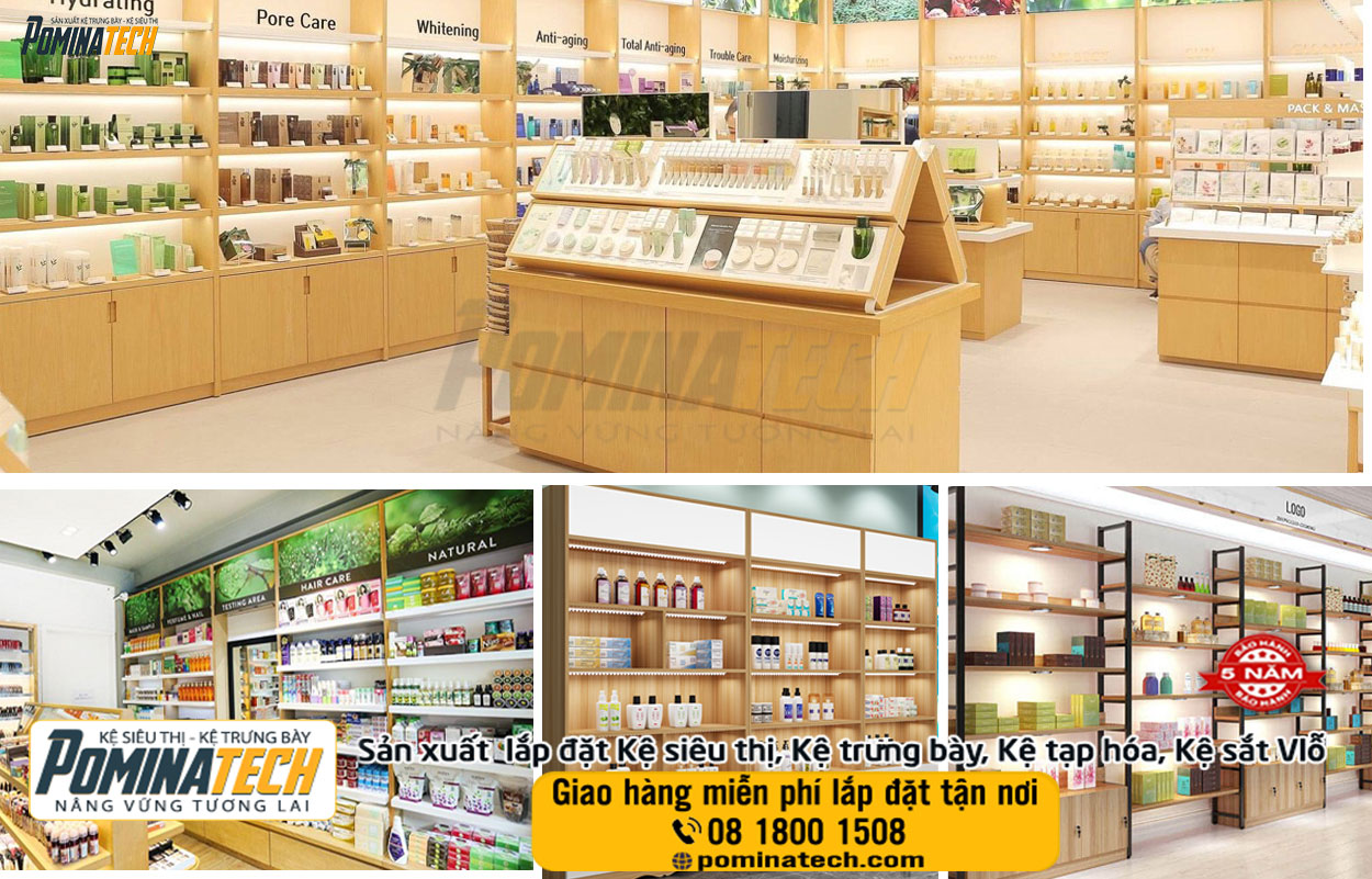 Thiết kế Setup Decor mở cửa hàng mỹ phẩm tại Đắk Lắk