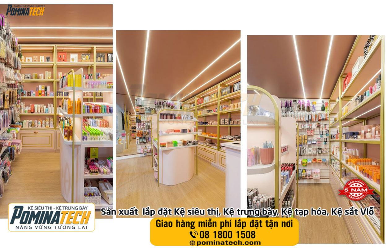 Thiết kế Setup Decor mở cửa hàng mỹ phẩm tại Kiên Giang
