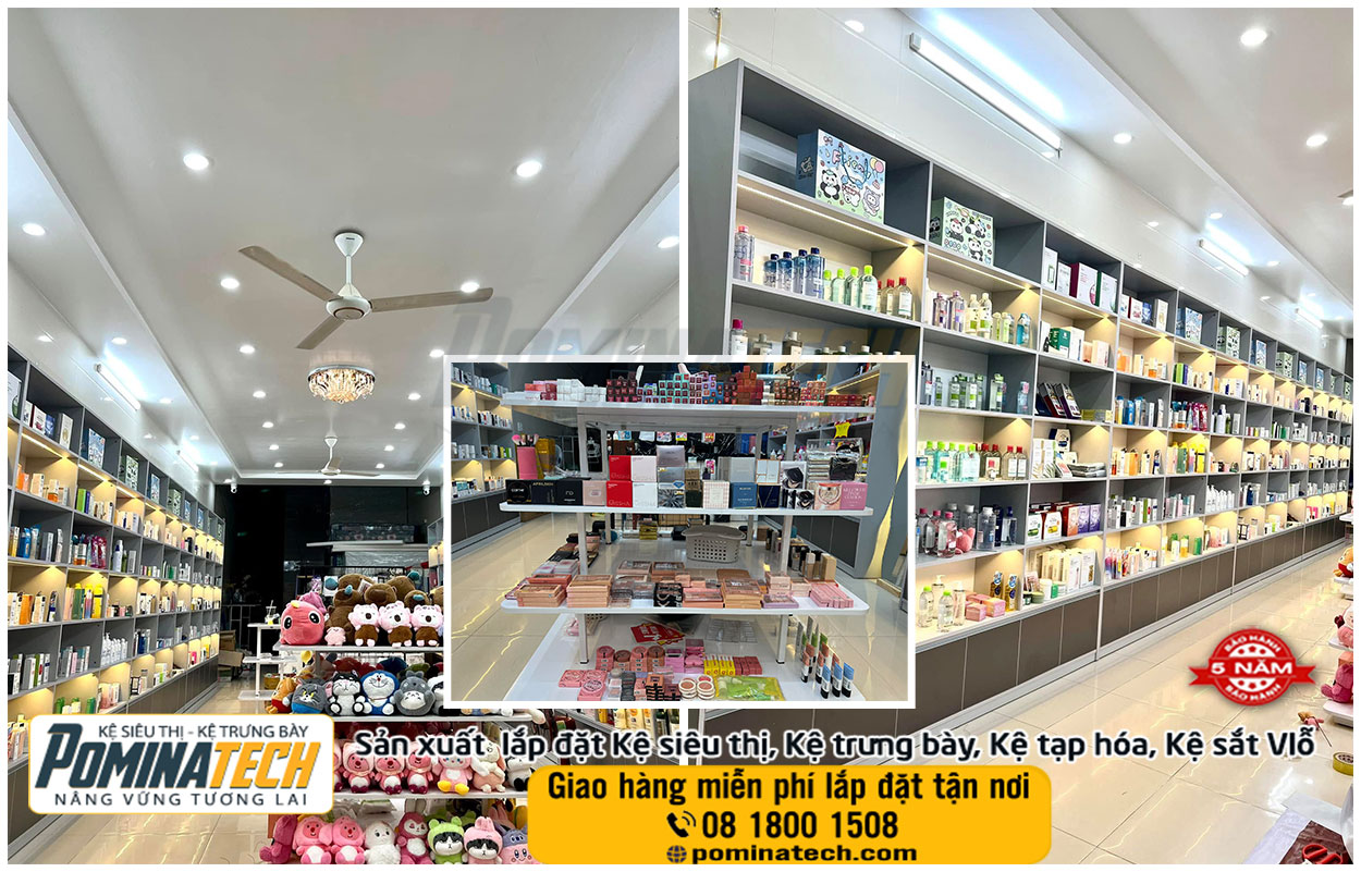 Thiết kế Setup Decor mở cửa hàng mỹ phẩm tại Kiên Giang