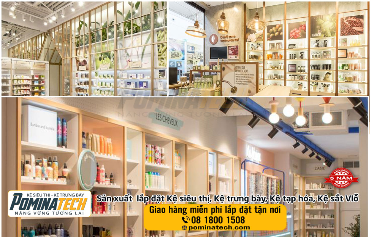Thiết kế Setup Decor mở cửa hàng mỹ phẩm tại Kon Tum