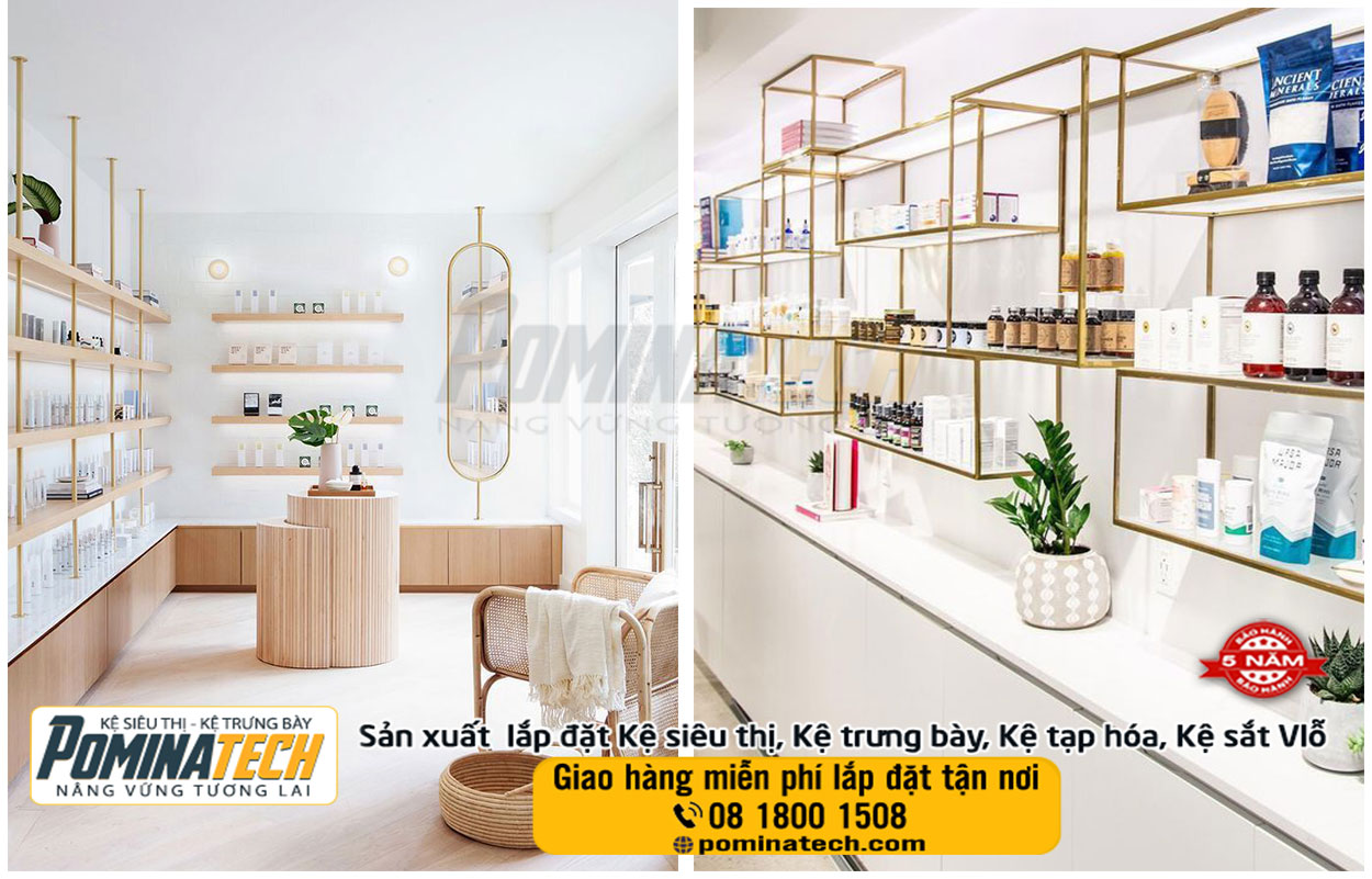 Thiết kế Setup Decor mở cửa hàng mỹ phẩm tại Kon Tum