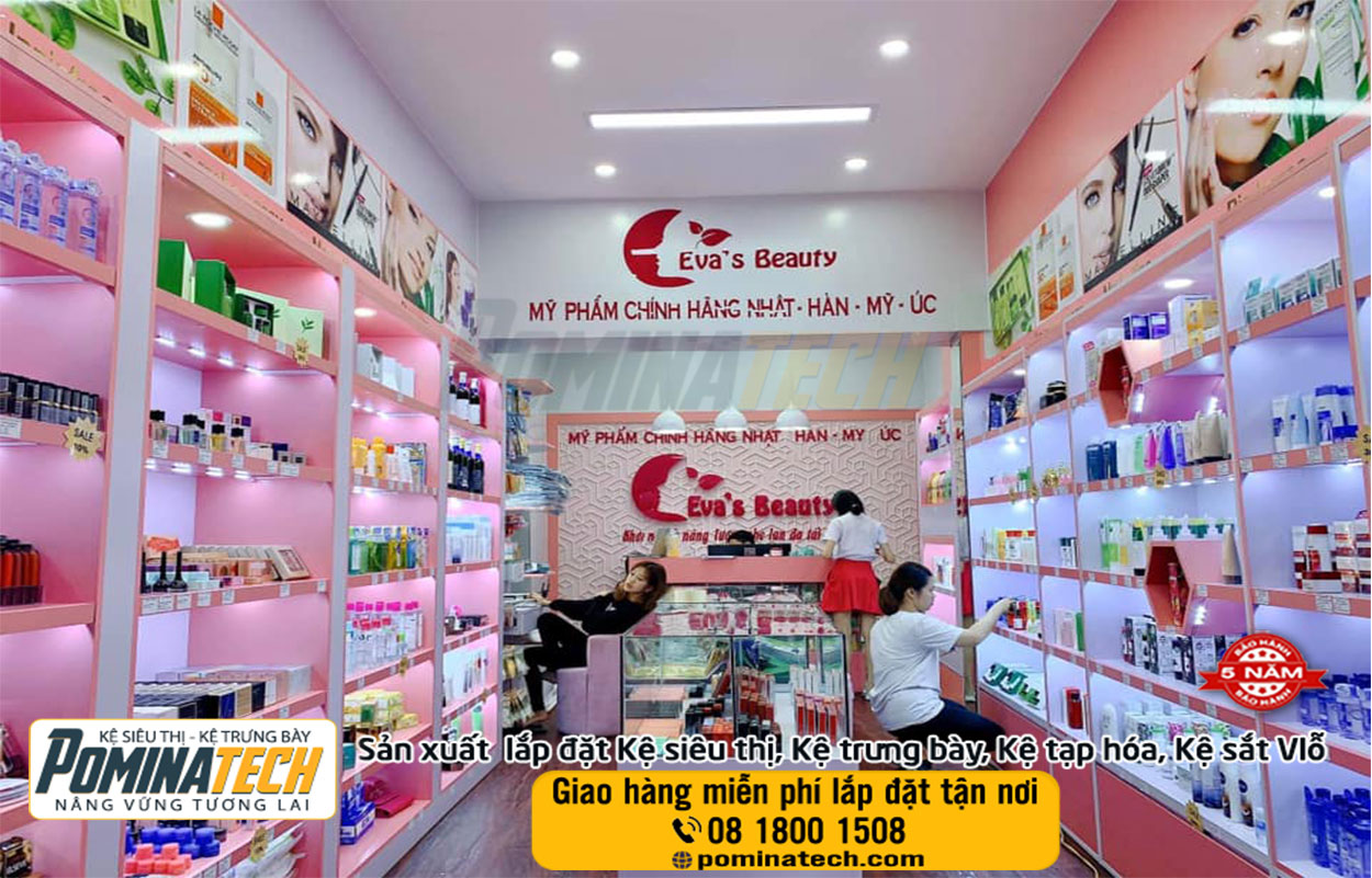 Thiết kế Setup Decor mở cửa hàng mỹ phẩm tại Phú Yên