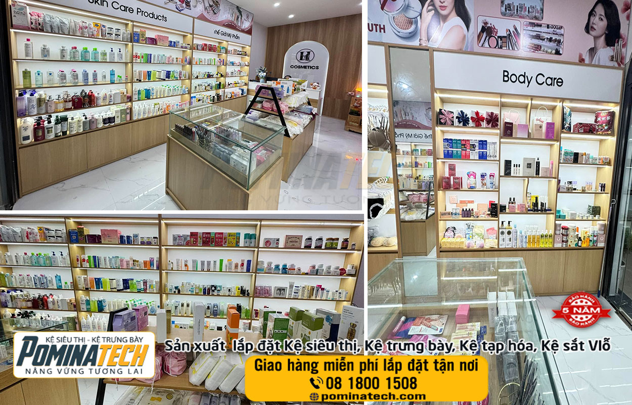 Thiết kế Setup Decor mở cửa hàng mỹ phẩm tại Trà Vinh