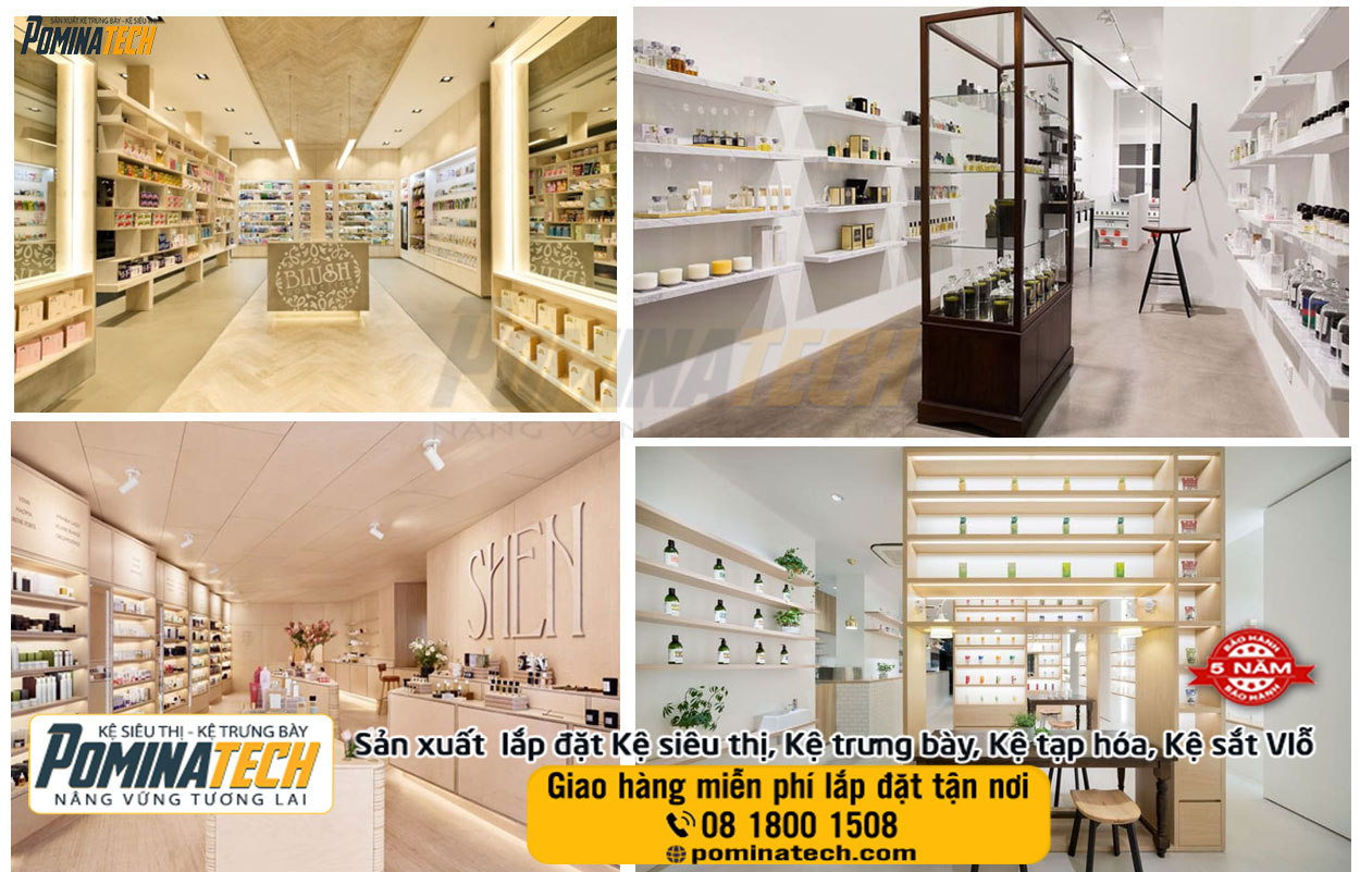 Thiết kế Setup Decor mở cửa hàng mỹ phẩm tại Trà Vinh
